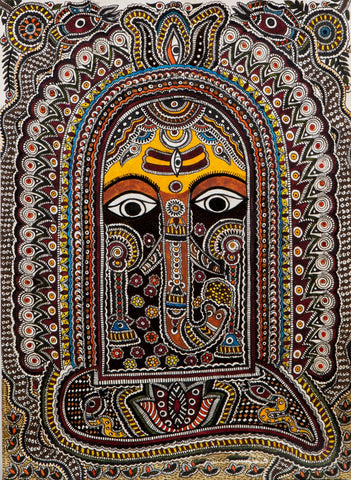 Mithila Art - Ganesha - Life Size Posters by Sina Irani