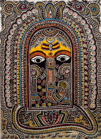 Mithila Art - Ganesha by Sina Irani