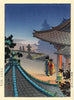 Mitsui Temple at Night ????? - Tsuchiya Koitsu - Ukiyo-e Woodblock Print Art Painting - Life Size Posters