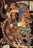 Miyamoto Musashi Killing A Giant Nue - Utagawa Kuniyoshi (?? ??) - Posters