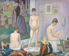 Models (Poseuses) - Georges Seurat - Figurative Post Impressionist Pointillism Painting - Canvas Prints