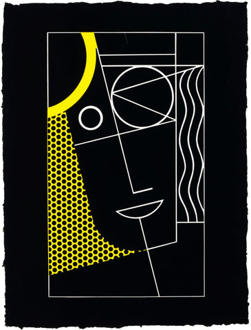 Modern Head 2 - Roy Lichtenstein - Modern Pop Art Painting by Roy Lichtenstein