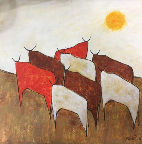 Modern Pastoral - Contemporary Art Painting by Contemporary