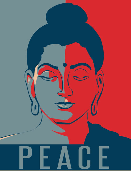 Modern Art - Buddha Peace - Life Size Posters