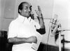 Mohammad Rafi - In The Recording Studio - Legendary Indian Playback Singer - Bollywood Poster - Canvas Prints
