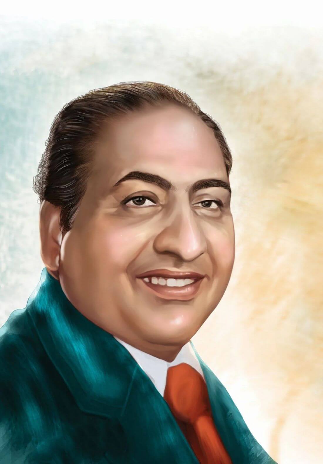 Mohammad Rafi - Legendary Indian Playback Singer - Art Painting Poster ...