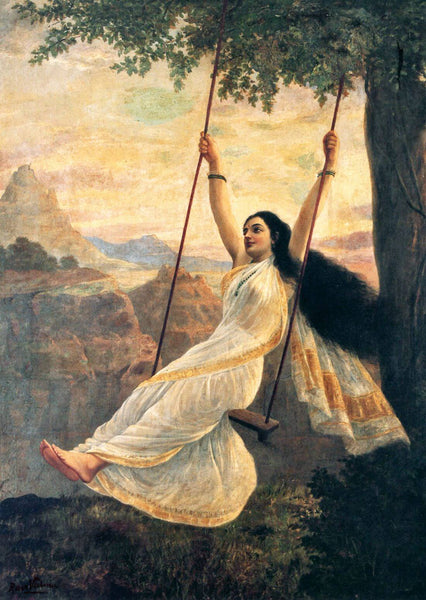 Mohini The Temptress (Female Form Of Vishnu) - Raja Ravi Varma 1894 ...