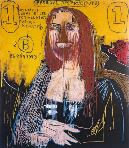 Mona Lisa - Jean-Michael Basquiat - Neo Expressionist Painting - Framed Prints