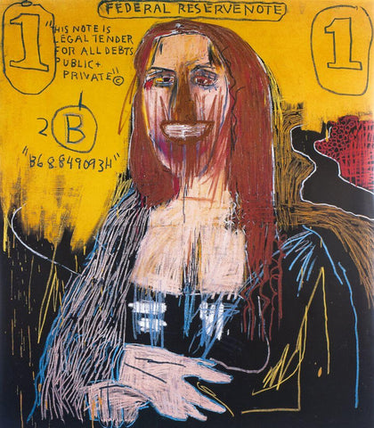 Mona Lisa - Jean-Michael Basquiat - Neo Expressionist Painting by Jean-Michel Basquiat