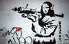 Mona Lisa Bazooka - Banksy - Framed Prints