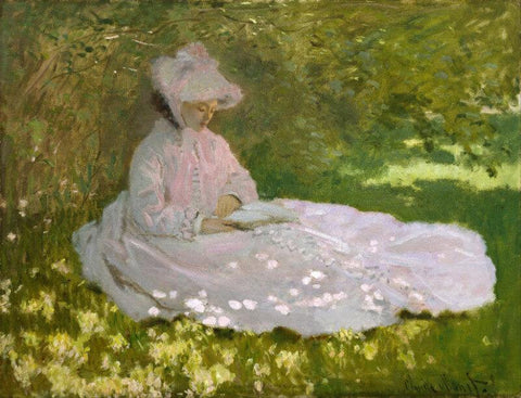 Springtime - Large Art Prints by Claude Monet