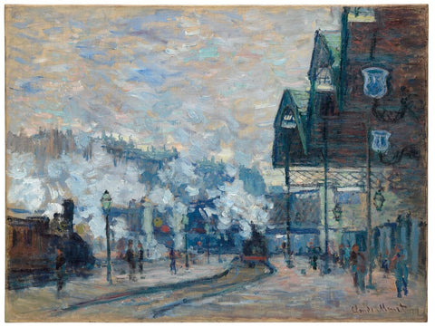 Claude Monet - Gare Saint-Lazare by Claude Monet