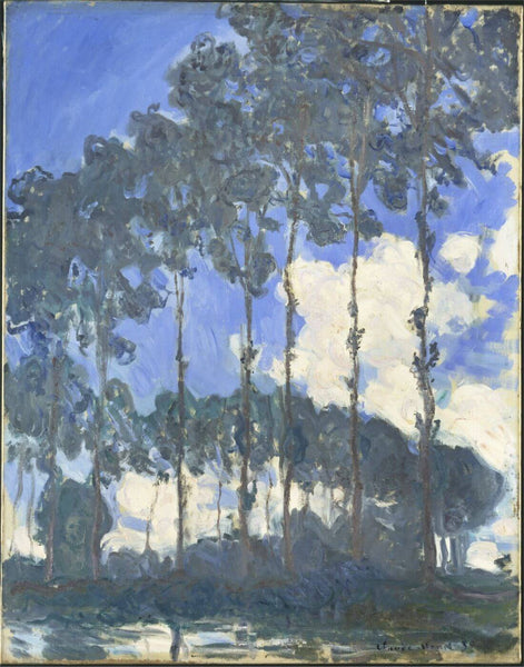 Monet Poplars On The River Epte (Les peupliers de Monet sur la rivière Epte) – Claude Monet Painting – Impressionist Art - Art Prints