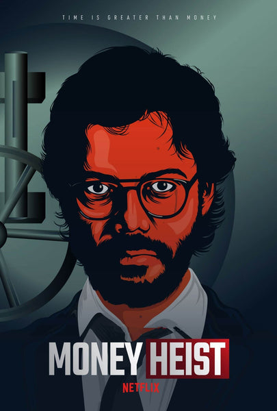 Money Heist - Professor - Netflix TV Show Movie Poster - Large Art Prints