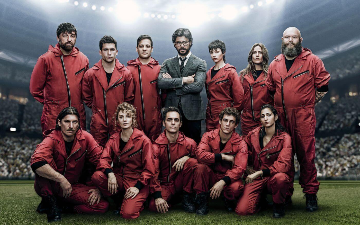 Money Heist Cast Netflix TV Show Poster Art Large Art Prints