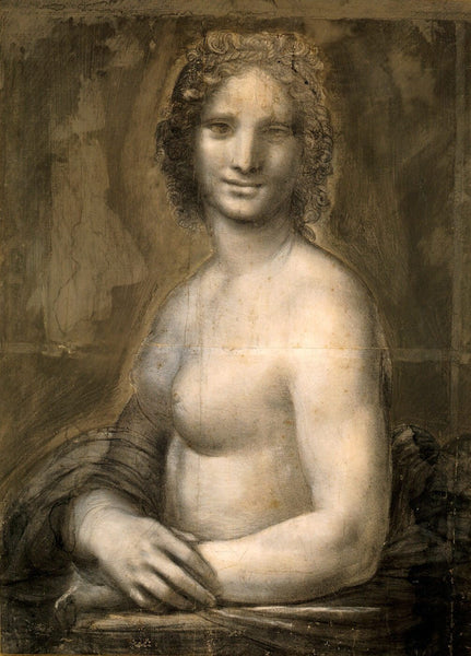 Nude Mona Lisa ( La Joconde nue ) - Leonardo da Vinci - Framed Prints