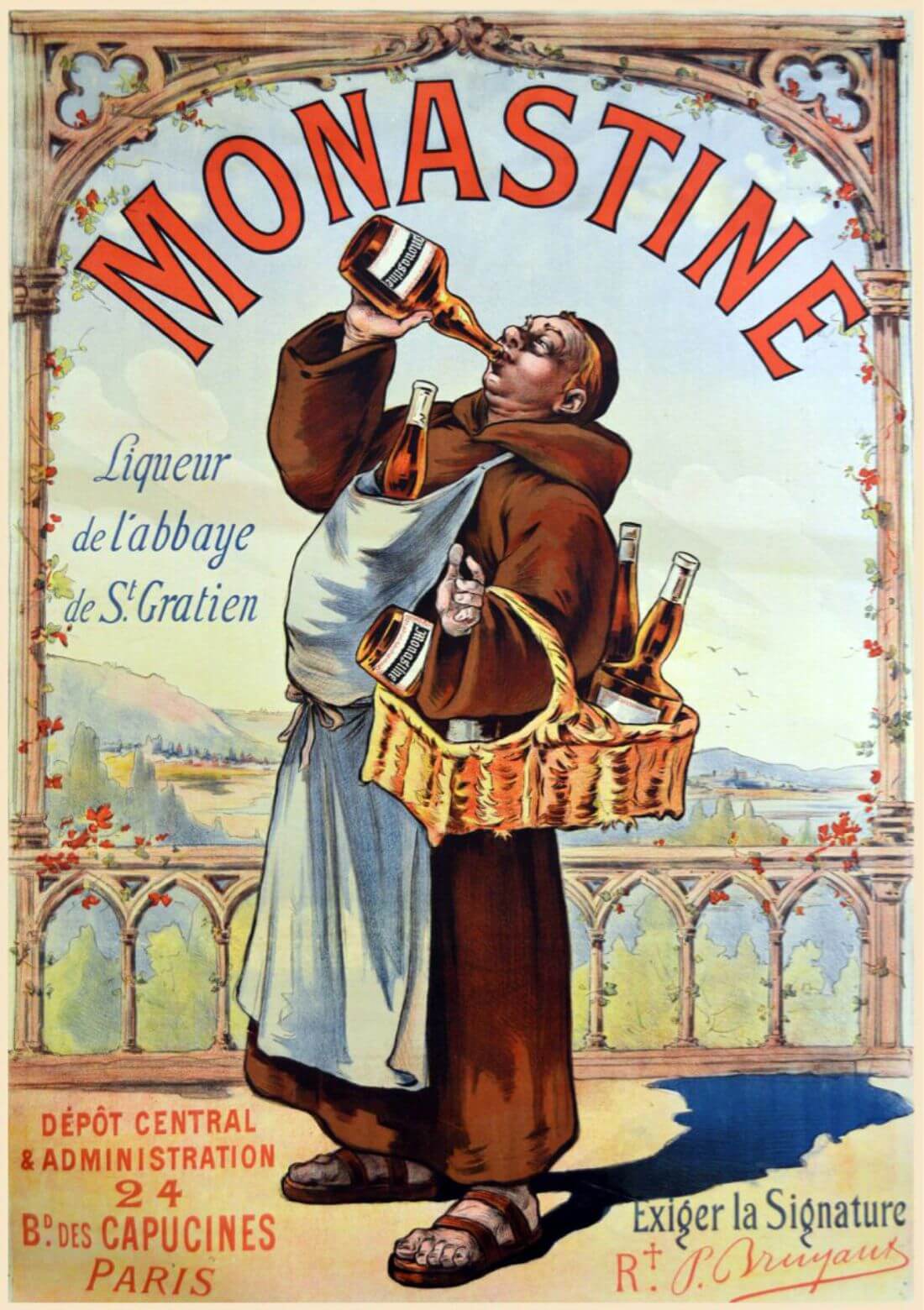 vintage poster painting