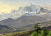 Mont Blanc (French Alps) - Albert Bierstadt - Mountains Landscape Painting - Life Size Posters