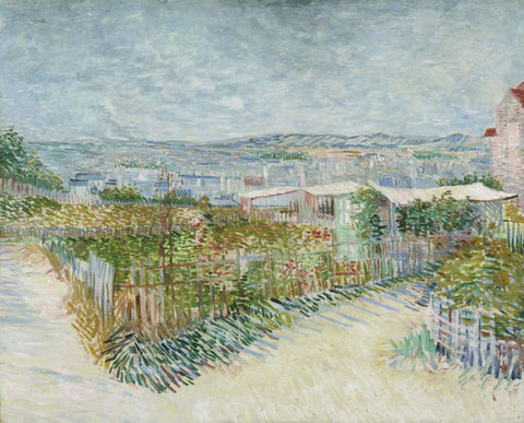 Montmatre - Behind The Moulin Galette (Achter De Moulin De La Galette) - Vincent van Gogh - Large Art Prints by Vincent Van Gogh