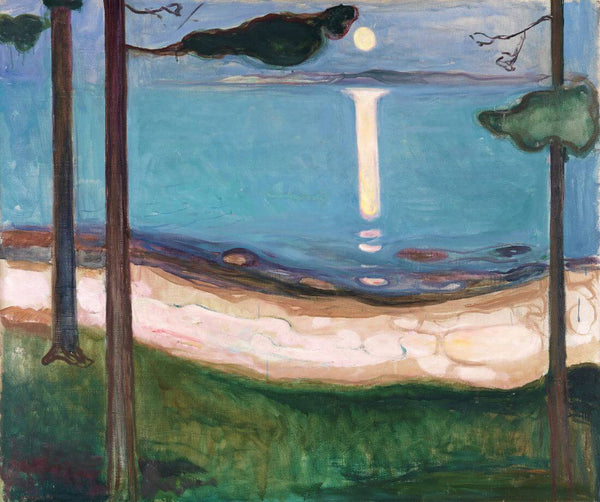 Moonlight – Edvard Munch Painting - Life Size Posters