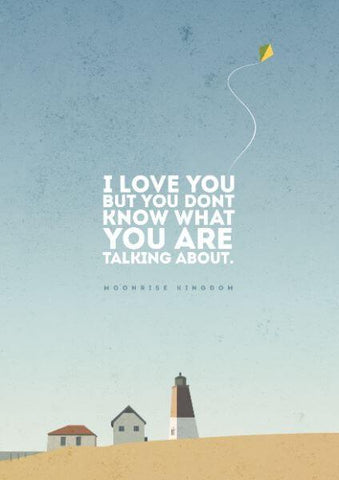 Moonrise Kingdom - Wes Anderson - Hollywood Movie Minimalist Quote Poster - Framed Prints by Stan