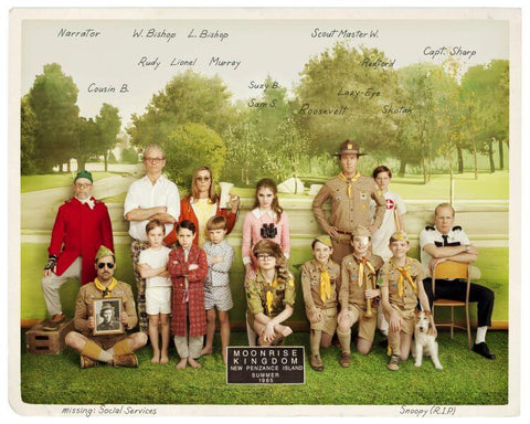 Moonrise Kingdom - Wes Anderson - Hollywood Movie Poster - Life Size Posters by Stan
