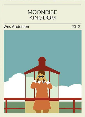 Moonrise Kingdom - Wes Anderson - Hollywood Movie minimalist Poster - Framed Prints