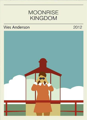Moonrise Kingdom - Wes Anderson - Hollywood Movie minimalist Poster - Art Prints by Stan