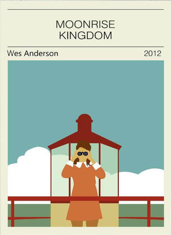 Moonrise Kingdom - Wes Anderson - Hollywood Movie minimalist Poster by Stan