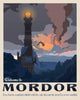 Mordor Travel Poster - Fan Art from Lord Of The Rings - Art Prints
