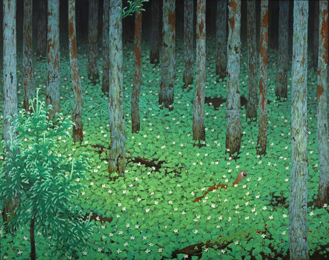 Mori (Forest) - Katayama Bokuyo - Contemporay Japanese Painting - Posters by Katayama Bokuyo