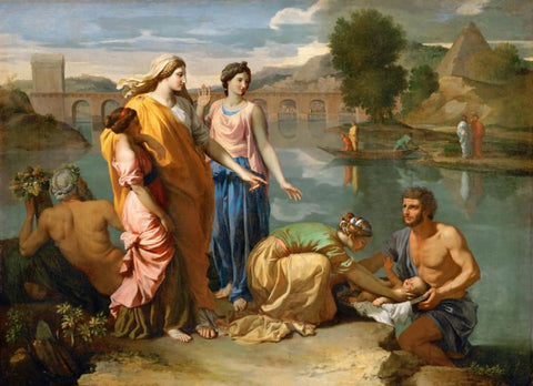 Moses Saved From The Water, 1638 by Nicolas Poussin