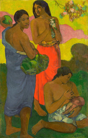Mother And Child (Maternité II) - Paul Gauguin - Figurative Post Impressionist Painting - Life Size Posters