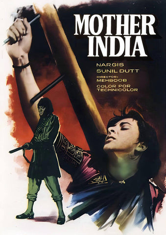 Mother India - Nargis - Classic Bollywood Hindi Movie Poster by Tallenge Store