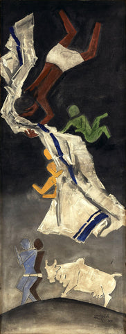 Mother Teresa - M F Husain Painting - Art Prints