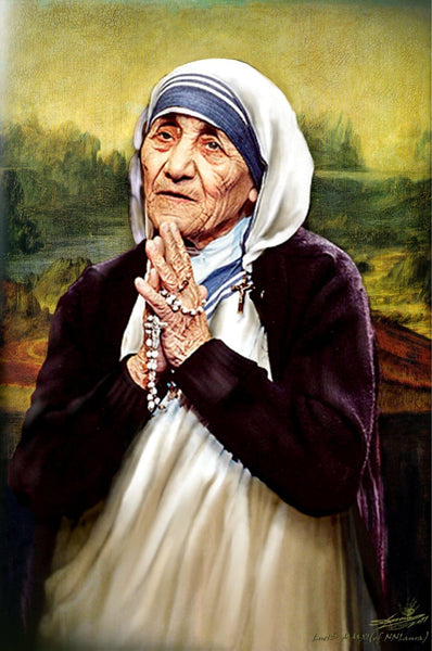 Mother Teresa painting - Art Prints