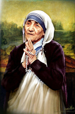 Mother Teresa painting by Sherly David