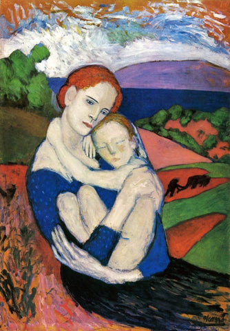 Motherhood (La Maternité) - Pablo Picaso by Pablo Picasso