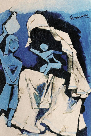 Mother Teresa - Maqbool Husain by M F Husain