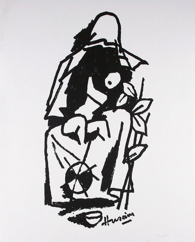 Mother Teresa III - Maqbool Husain - Art Prints
