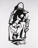 Mother Teresa III - Maqbool Husain - Framed Prints