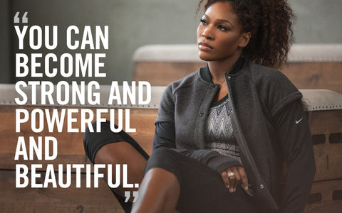 Spirit Of Sports - Motivation - You Can Become Strong And Powerful And Beautiful - Serena Williams - Posters