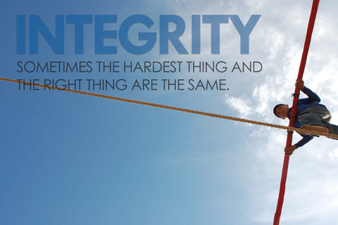 Motivational Quote: INTEGRITY - Art Prints