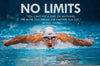 Motivational Poster - NO LIMITS - You Cannot Put A Limit On Anything - Michael Phelps - Inspirational Quote 2 - Large Art Prints