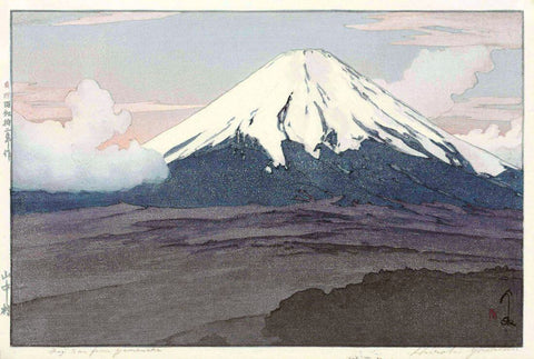 Mount Fuji From Yamanaka - Yoshida Hiroshi - Ukiyo-e Woodblock Print Japanese Art Painting by Hiroshi Yoshida
