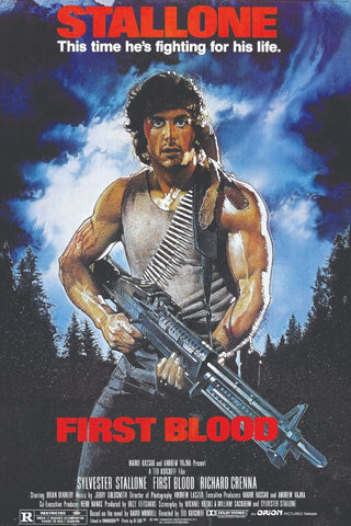 Movie Poster - Rambo - Sylvester Stallone - First Blood-Hollywood Collection - Large Art Prints