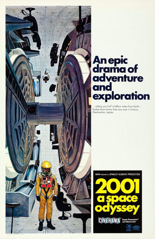 Movie Poster - 2001 A Space Odyssey - Stanley Kubrick - Tallenge Hollywood Classic Sci Fi Movie Poster Collection - Life Size Posters by Tim