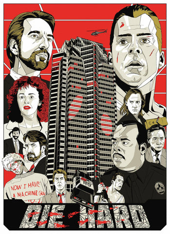Movie Poster - Die Hard - Fan Art - Hollywood Collection by Brooke