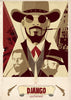 Homage Poster - Graphic Art - Django Unchained - Hollywood Collection - Large Art Prints