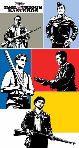 Movie Poster - Inglorious Basterds - Fan Art - Hollywood Collection - Posters by Bethany Morrison